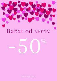Plakat (PG1050) Rabat od serca -50%