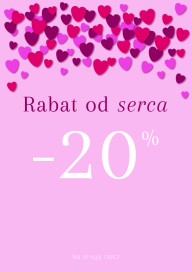 Plakat (PG1078) Rabat od serca -20%